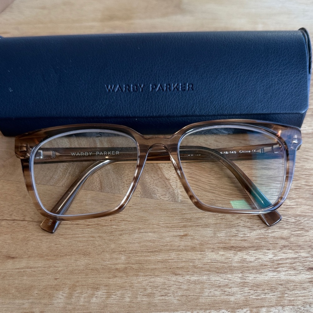 Warby Parker Transparent Brown Glasses